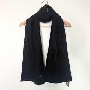 NEW All Saints Rib Mix Scarf Black